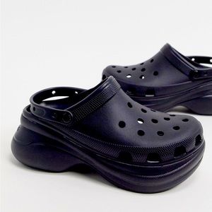 CROCS Bae black platforms ✨